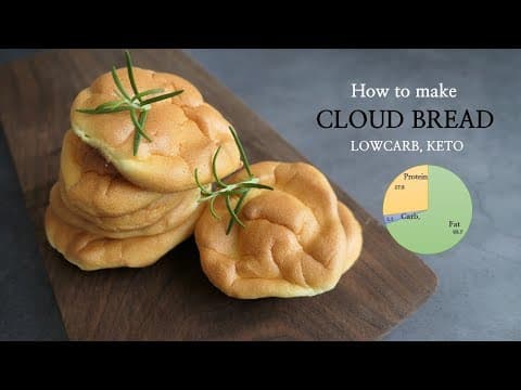 [ENG SUB]글루텐프리, 저탄수, 키토빵 클라우드브레드 만들기, Gluten free, Lowcarb, Keto CLOUD BREAD