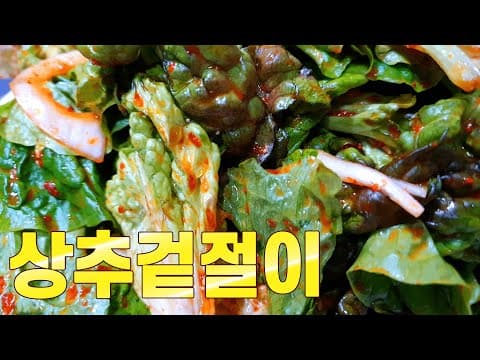 5분이면 완성💚 상추겉절이 맛있게 무치는 방법 알려드립니다