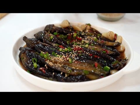 가지를 통으로 졸여서 맛도 더~ 좋아지고 예쁜 통가지조림 반찬