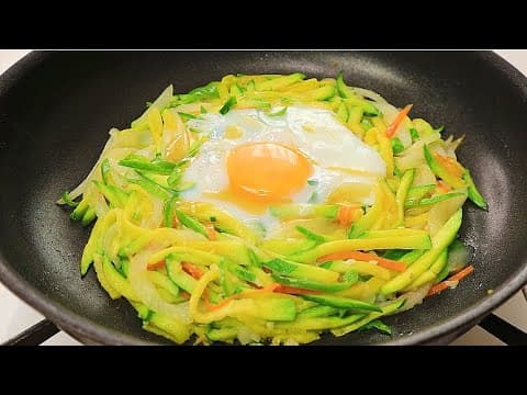 애호박과 계란을 이렇게 드세요! 간단하고 영양가득한 한끼가 완성됩니다👍💯