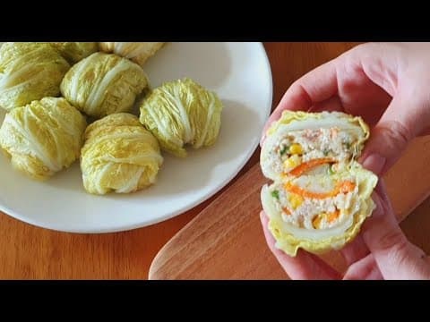 배추가 집에 있다면 꼭 드셔보세요! 처음 먹어본 요리가 너무 맛있어서 소개해 드려요. 든든하고 맛있는 배추두부요리👍