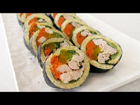 먹으면 살이 빠진다는 밥 없는 다이어트 김밥!