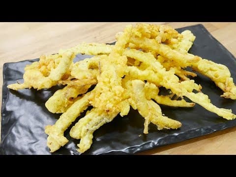 도라지튀김 ( Fried balloon flower )