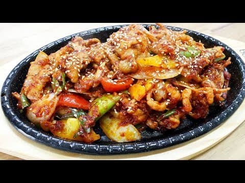 만능양념장과 무뼈닭발볶음 ( Spicy grilled chicken feet )