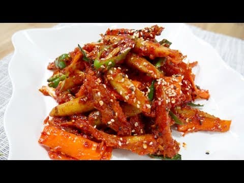 우엉황태김치( Burdock Kimchi )