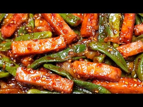 밥 두공기 뚝딱 하는 스팸고추볶음 다른 반찬은 꺼내지마세요