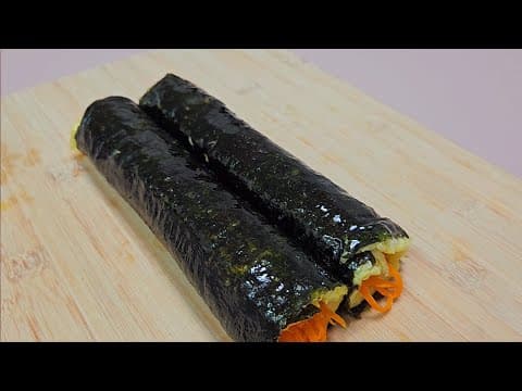 밥없이 양배추 당근 김밥은 이렇게 드세요🫔탄수화물은 줄이고 살 찔 걱정 없어요 (양배추당근요리,양배추당근김밥)