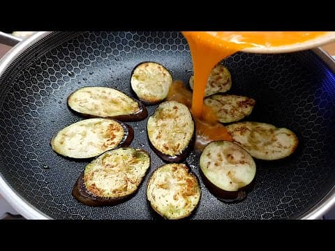 가지에 계란을 부어서 아침 대신 드세요! 쫄깃 아삭하고 영양가득한 가지 계란 요리💢😊