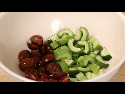 오이와 토마토를 이렇게 매일 먹었더니 뱃살이 쏙~ 빠졌어요