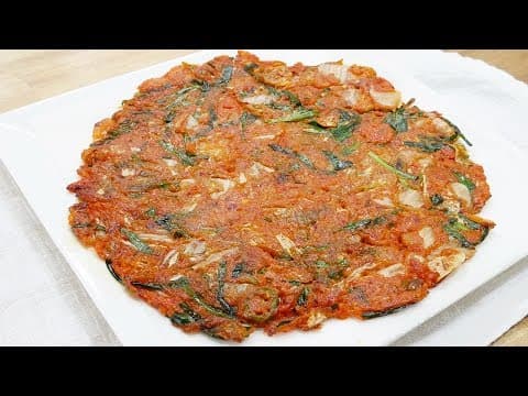 김치부추전 ( Kimchi garlic chives Pancakes )