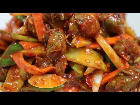 [강쉪]  골뱅이무침 황금레시피~ 시원하게 소주한잔!! / How to make Spicy whelk with noodles