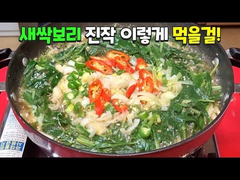 추억의 보리된장국 '이것'을 넣으면 국물이 끝내줍니다