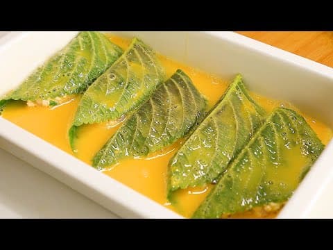 오징어 깻잎전은 이렇게 드세요! 쫄깃 부드럽고 영양가득한 깻잎전👍💯