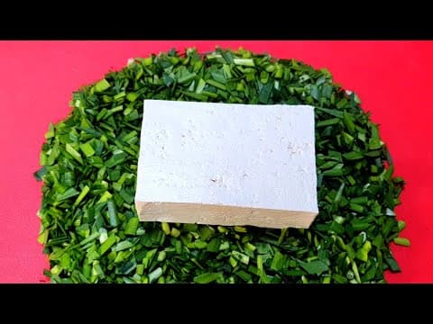 두부와 부추로 전을 부치면 이 방법이 최고입니다