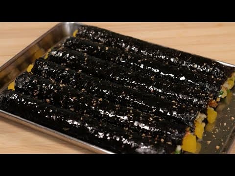 김밥을 이렇게 했더니 간단하고 너무 너무 맛있어요