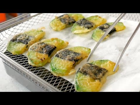 흔한 애호박전은 지겨워! 김만 있으면 특별해져요.