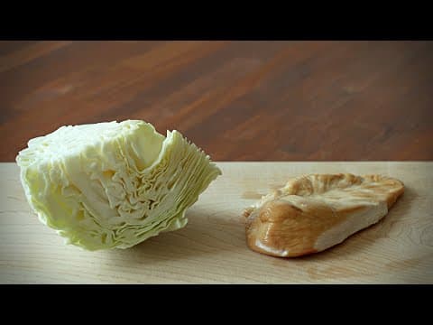 양배추와 닭가슴살로 만들었는데 너무 맛있어서 거의 매일 먹어요.