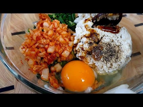 만두가 땡길 때 양배추와 두부로 이렇게 드세요‼️ 밀가루와 고기 없이 양배추로 만든 건강한 만두👍양배추 납작만두,양배추 다이어트요리