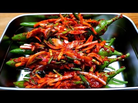 고추소박이 이렇게 만들었더니 짜지않고 정말 맛있어요