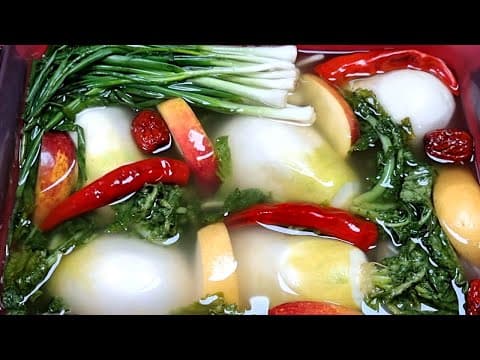 천연소화제 시원한 겨울동치미 국물이 끝내줍니다