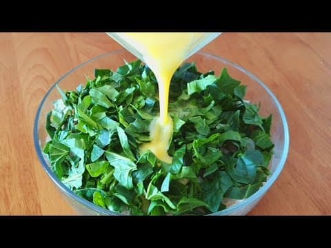 시금치는 이렇게 드셔보세요! 든든해서 한끼 식사로 충분해요👍💯간단하고 영양 많은 시금치 요리 시금치 계란빵