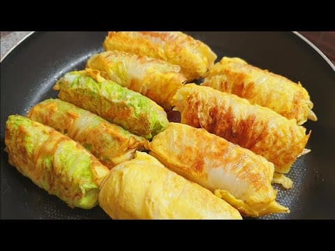 🥬시든 배추 버리기 아까워서 이렇게 했더니 밭에서 방금 뽑은 배추보다 맛있고 든든해요👍냉동실에 있는⚪⚪와 함께 드세요. 온 가족이 행복합니다💯배추만두