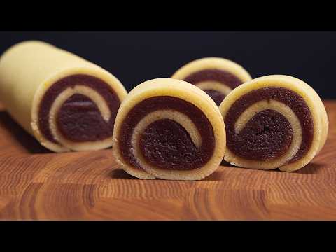 오븐 없이! 후라이팬으로 만든🍳양갱 롤케이크