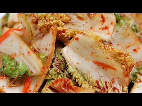 김장전, 간단하게 봄동 겉절이 만들기~ 상큼, 입맛살리고~[강쉪] korea food recipe, Fresh winter cabbage kimchi.