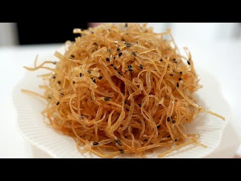 간단한 5분 냉장고 밑반찬! 오징어실채볶음 (ENG SUB)