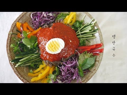 [ 쟁반국수 레시피 ] 배민 별점 5점만점에 4.8점 보유중인 실제 족발맛집 쟁반국수 레시피/ 쟁반국수 만드는 법/ 쟁반국수 만들기 / 막국수 만드는법