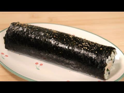 김밥에 미역을 넣어 만들었더니 간단하면서 건강하고 맛있어서 소개합니다