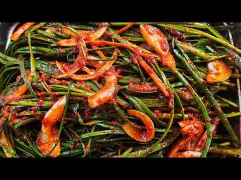 15분 완성💥땀💦흘리는 여름, 기력회복에 최고에요💯절일 필요 없는 초간단 부추김치 레시피