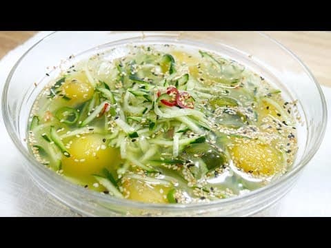 시원한 수박 오이냉국( Chilled Watermelon Cucumber Soup )
