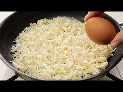 팽이버섯과 계란을 이렇게 드세요! 간단하고 영양가득한 팽이버섯 계란 요리👍💯