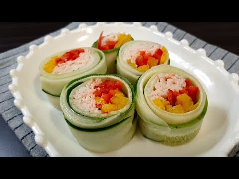 그냥 썰고 말기만 하세요!! 김밥보다 맛있는 다이어트 오이롤