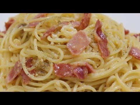 집에서 고소한~ 베이컨 까르보나라 만들기. [강쉪]  How to make Carbonara recipe