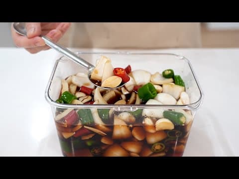 "5분만 투자하세요" 고기랑 먹으면 끝내주는 양파장아찌 냉장고에 만들어 넣어두세요~ (양파지)