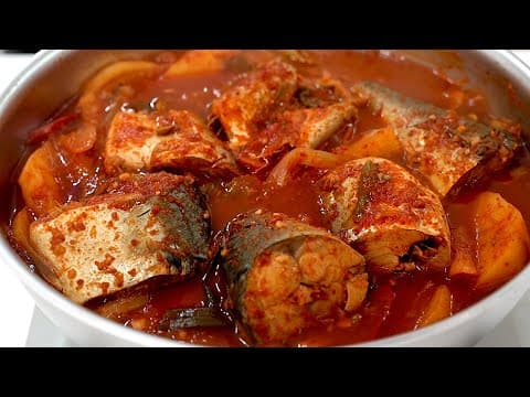 고등어조림 🐟양념이 다 했습니다. 밥 무조건 두그릇 먹습니다.