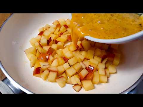 오래된 사과가 있으면 당장 꺼내세요! 사과 한 상자가 순식간에 사라집니다😋간단하고 영양만점 사과 계란 요리