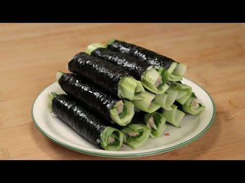 오이 1개만 있으면 이렇게 만들어 보세요~!! 🚀참치로 이렇게 만들면 맛도, 영양도 두배입니다👍