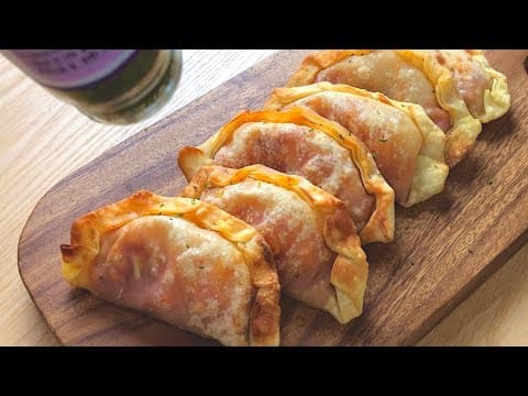 피자 군만두?😳 이탈리아 접어먹는 피자 K-칼조네 만들기 : 에어프라이어로 칼조네 만드는 방법 : 닭가슴살 맛있게 먹기 : Dumpling skin is calzone