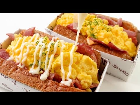 소스가 대박 맛있는 에그드랍 토스트 꼭 만들어보세요.