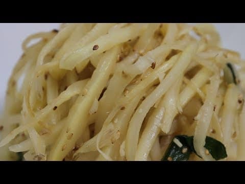 도라지나물볶음 맛있게하는법~ 아삭하게~ [강쉪] Korea Stir fried Bellflower root