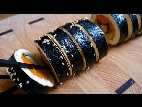 두부와 팽이버섯은 이렇게 드세요❗️묵은 뱃살,내장지방이 쭉쭉 빠져요! 다이어트식단, 밥없는김밥 Diet Kito Gimbap