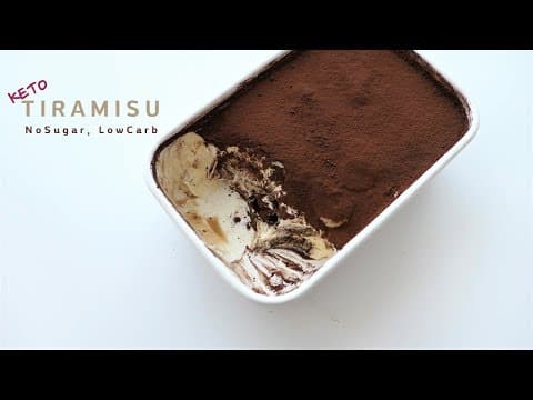 [ASMR] 키토 티라미수, LCHF, Tiramisu ( KETO, Low Carb, No Sugar, 저탄수,  糖質制限)