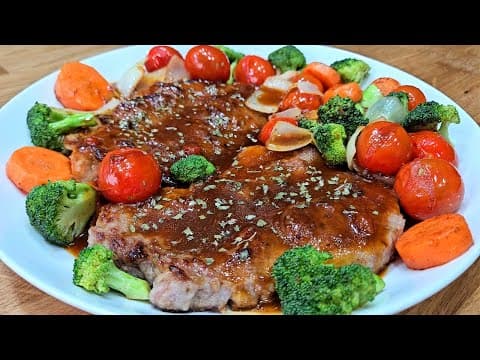 연말을 책임지는 "목살 스테이크" 입이 떡 벌어집니다