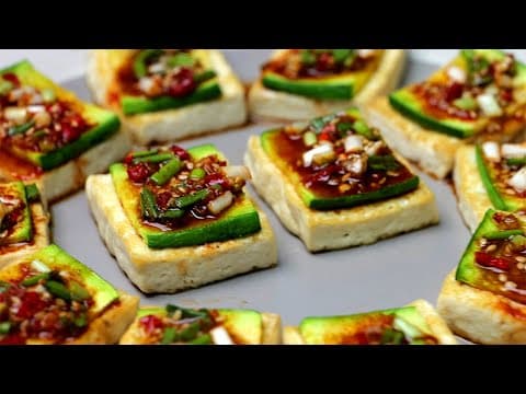 "애호박 두부부침" 이렇게 만드세요 눈 깜짝할 사이에 사라집니다