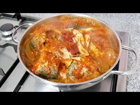 고등어찜 ( Braised mackerel with radish )