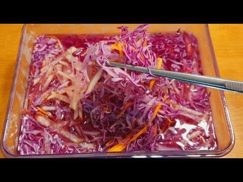 양배추를 이렇게 만들어서 끼니마다 함께 드세요! 소화도 잘되고 뱃살은 쏘~옥! 유산균 폭발하는 양배추 물김치, 양배추 샐러드