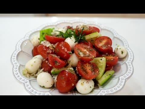 식전에도 좋고👍 식사와 함께 먹으면 좋은👍 토마토 샐러드 🍅🥗